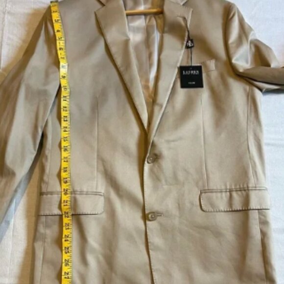 Timeless Classic Ralph Lauren Polo Slim Fit Men's Khaki Beige Blazer Size 43L - Picture 5 of 6